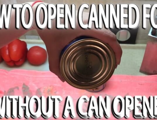 How to Open a Can Without a Can Opener