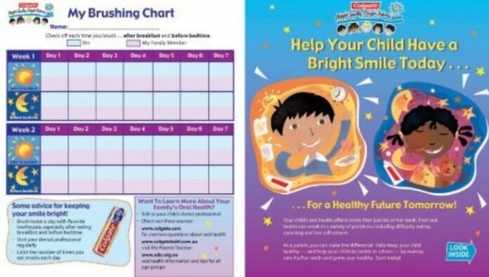 Colgate Tooth Brushing Chart - Riverdale Standard