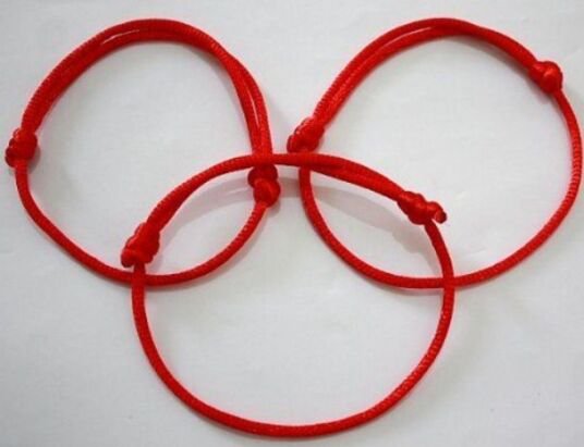 Tying a Red String Bracelet