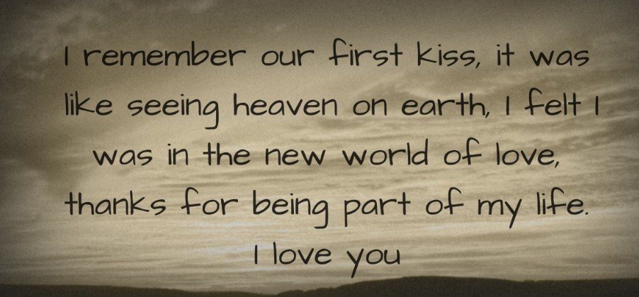 Remember the First Day We Kissed Lyrics