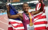 Sha’Carri Richardson claims 100m gold