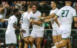 USF Football celebrates with Special Olympians