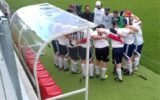 Women recall playing shinty in English schools decades ago