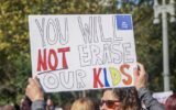 Florida high school students protest over transgender athlete’s rights