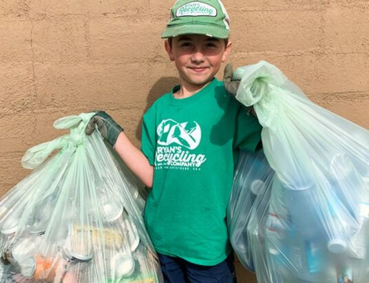 How a 14-year-old boy turned his passion for recycling into a thriving business