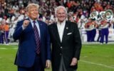 Trump faces mixed reactions at South Carolina football game