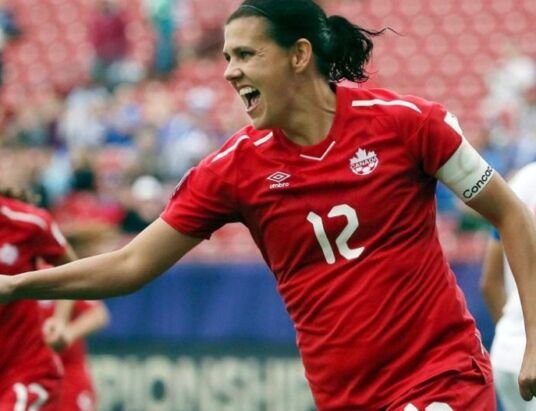 honour Chrstine Sinclair, Sophie Schmidt and Erin McLeod at Australia friendly in B.C.