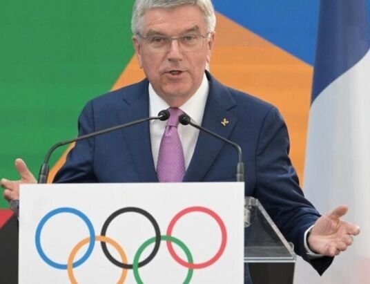 IOC chief stands by allowing Russian and Belarusian athletes to compete in Paris 2024