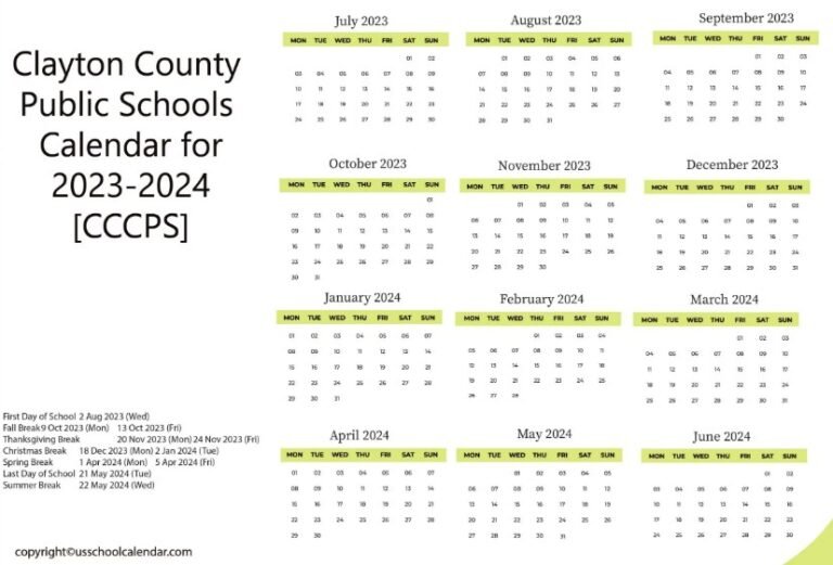 Clayton County Schools Announce 202425 Calendar with Two Distance