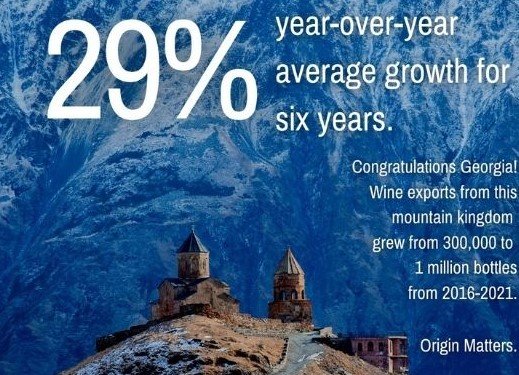 Georgian wine export growth