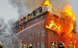 Firefighters in action