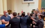 Georgian Parliament Confrontation