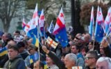 Georgian politics rally