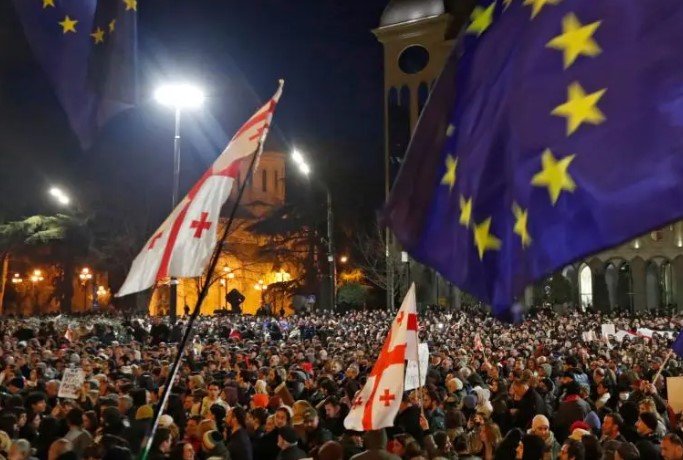 Tbilisi democracy protest