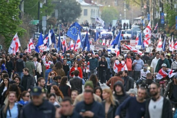 Tbilisi protest against Russian law