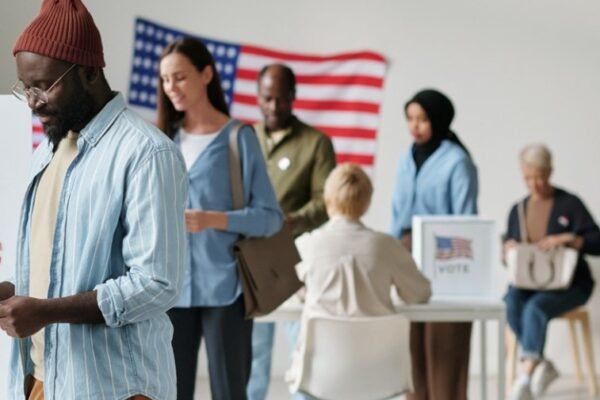 Clayton County voting booth