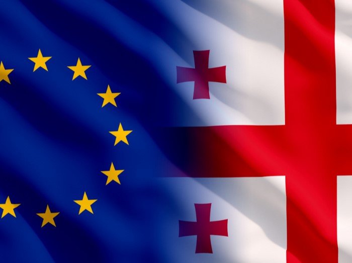 Georgia-EU flag