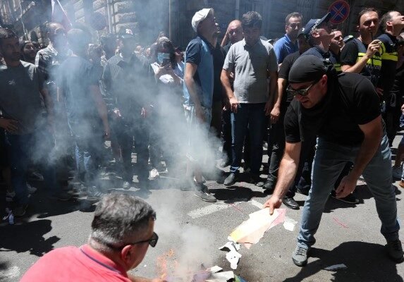 Georgia LGBT protest