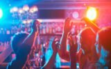 Georgian nightlife celebration