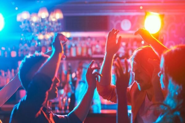 Georgian nightlife celebration
