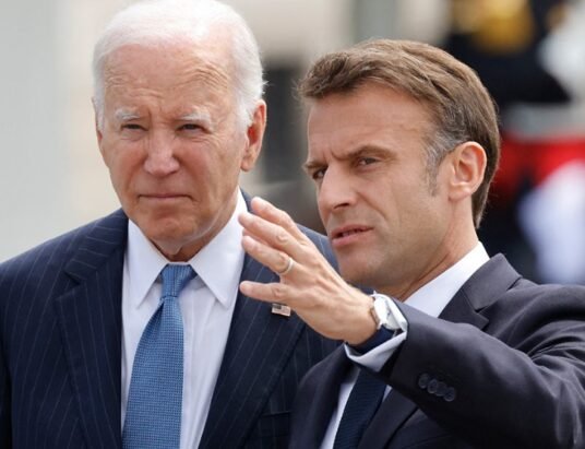 biden macron urge georgian dream