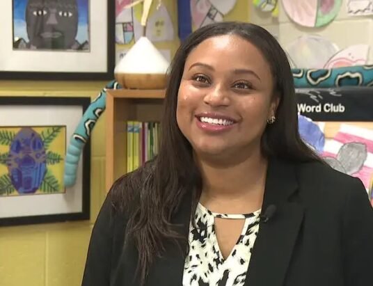 taylor honored georgia teacher
