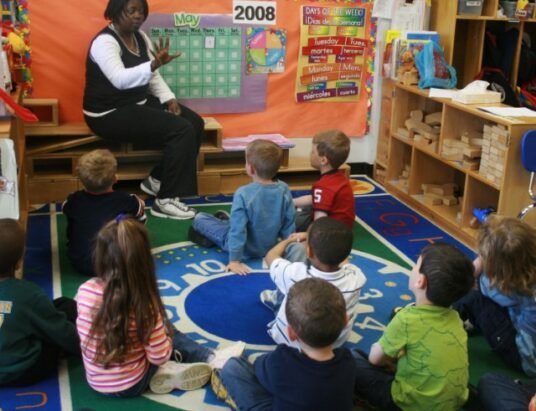 Elementary school classroom