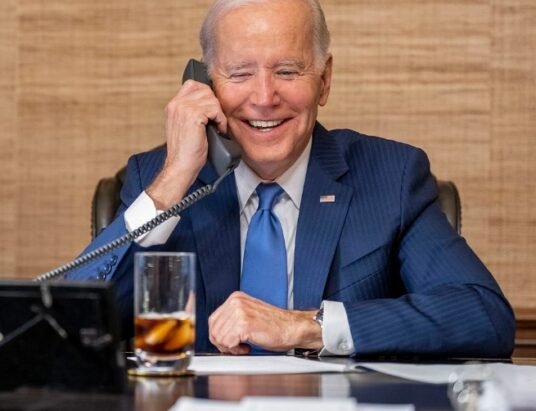 biden calls for calm political