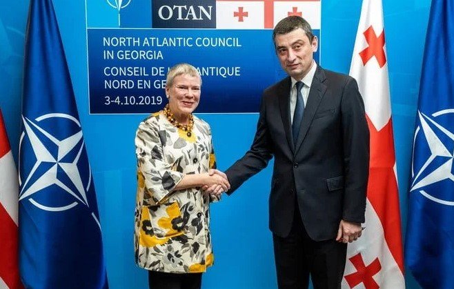 gakharia criticizes nato summit georgia