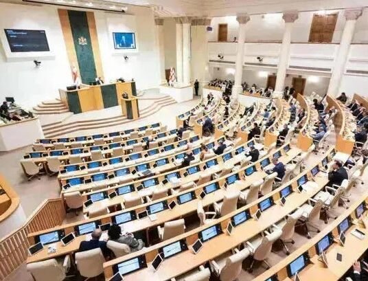 georgian parliament closed institution