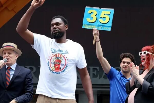 gideon oji nathans hot dog eating contest