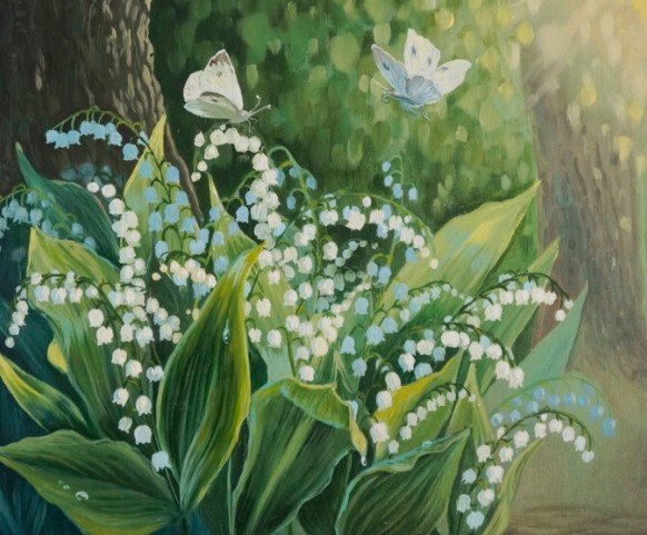 lilies of the valley art of love and nature