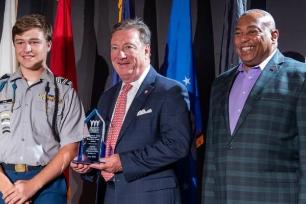 jrotc instructors receiving awards
