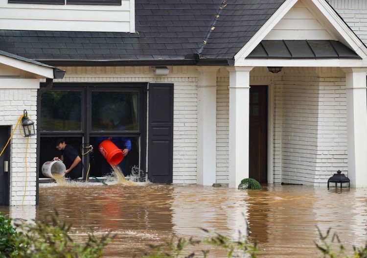 tropical storm helene flooding power outages