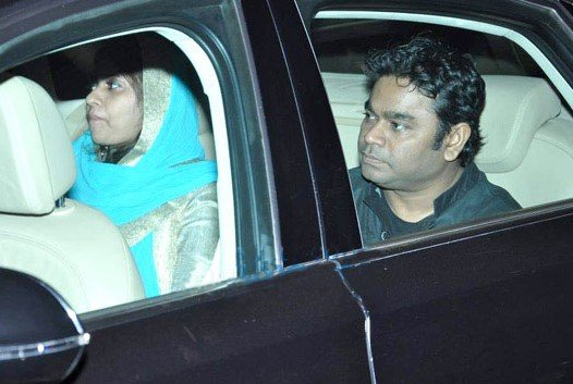 AR Rahman and Saira Banu