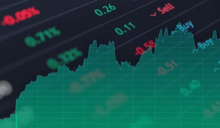 Indian stock market trading graph