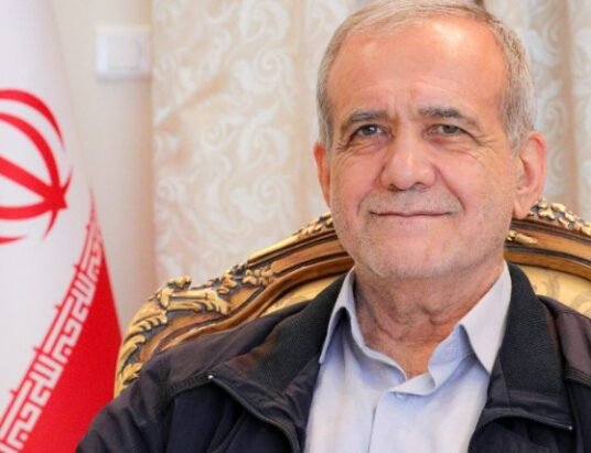 Iranian President Masoud Pezeshkian Georgian