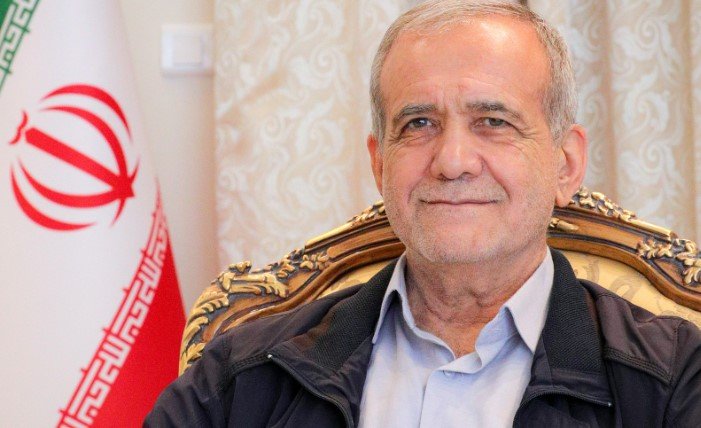 Iranian President Masoud Pezeshkian Georgian