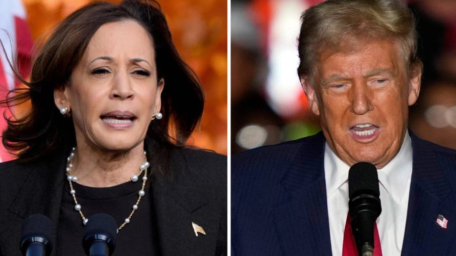 Kamala Harris Donald Trump election night results