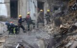 Moscow drone attack wreckage