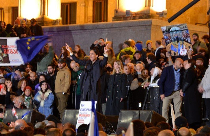 Tbilisi protest crowd