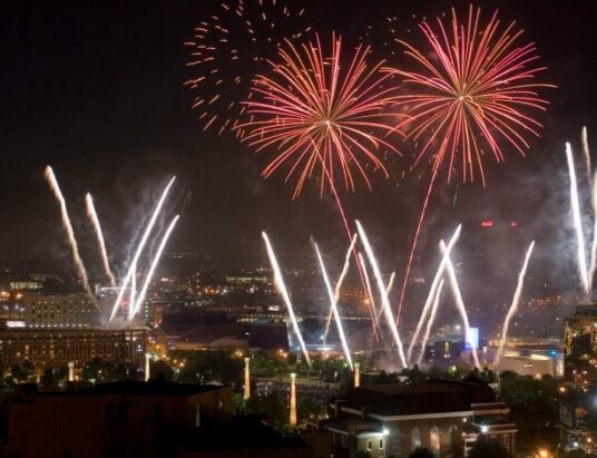 Atlanta skyline New Year