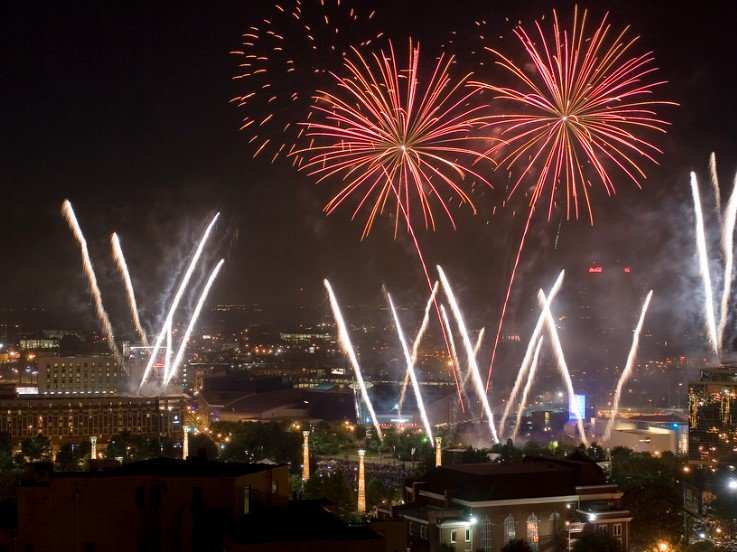 Atlanta skyline New Year