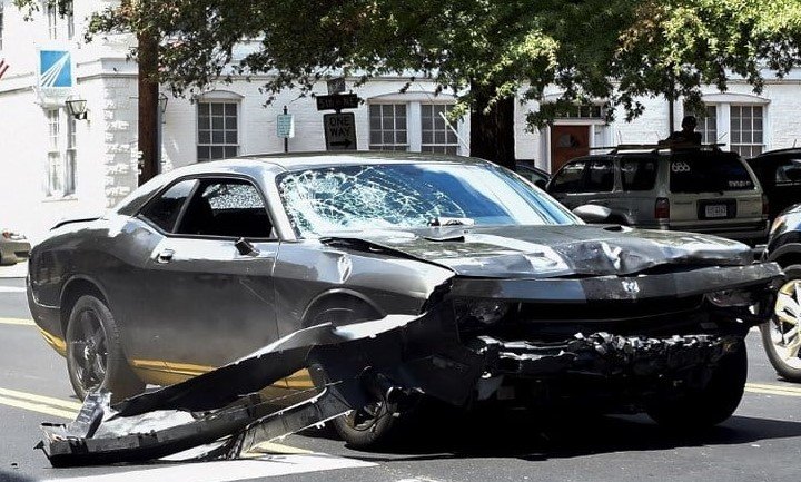 Car accident protest rally death