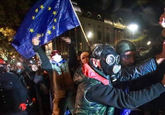 Georgia EU protests Tbilisi 2024