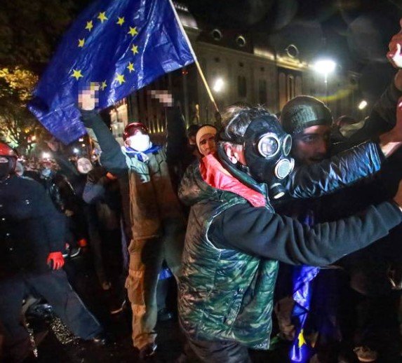 Georgia EU protests Tbilisi 2024