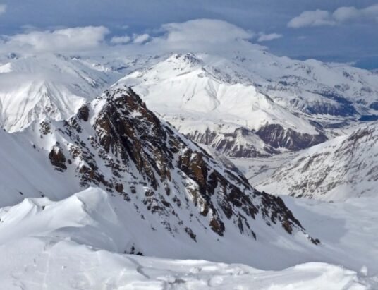 Gudauri ski resort panoramic