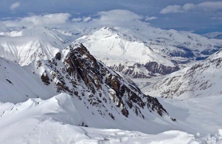 Gudauri ski resort panoramic