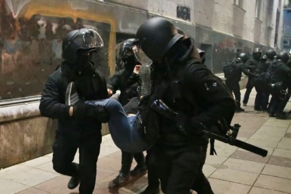 Police violence against protesters in Georgia
