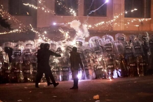 Protesters in Tbilisi December 2024
